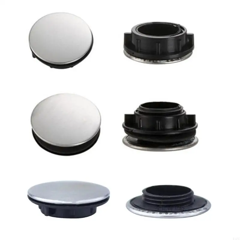 

E1PC Sink Tap Hole Cover Faucet Hole Cover Metal Plug for Most Soap Dispenser Holes