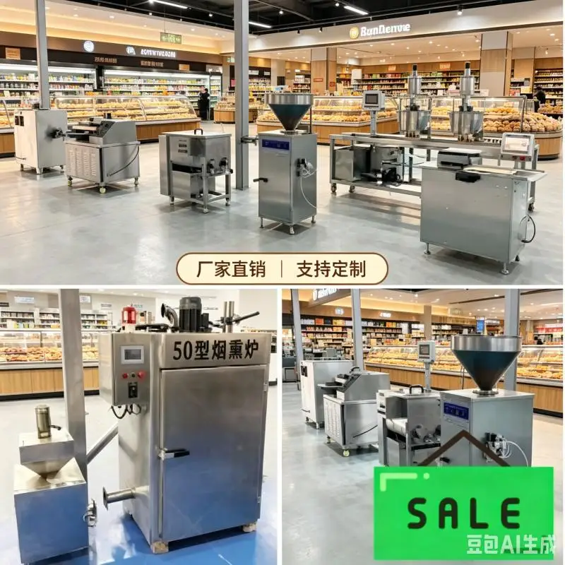 Meat Sausage Fill Automatic Quantitative Bologna Salami Make Line Machine Process Plant Hot German Customized