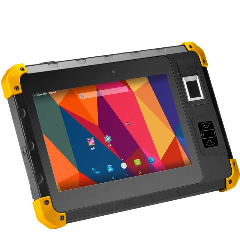 Android 7.0 8 Polegadas 4G Wifi BT 4.0 GPS IC Cartão SIM 10000 MAh Bateria Coletor de Dados PDA Inteligente