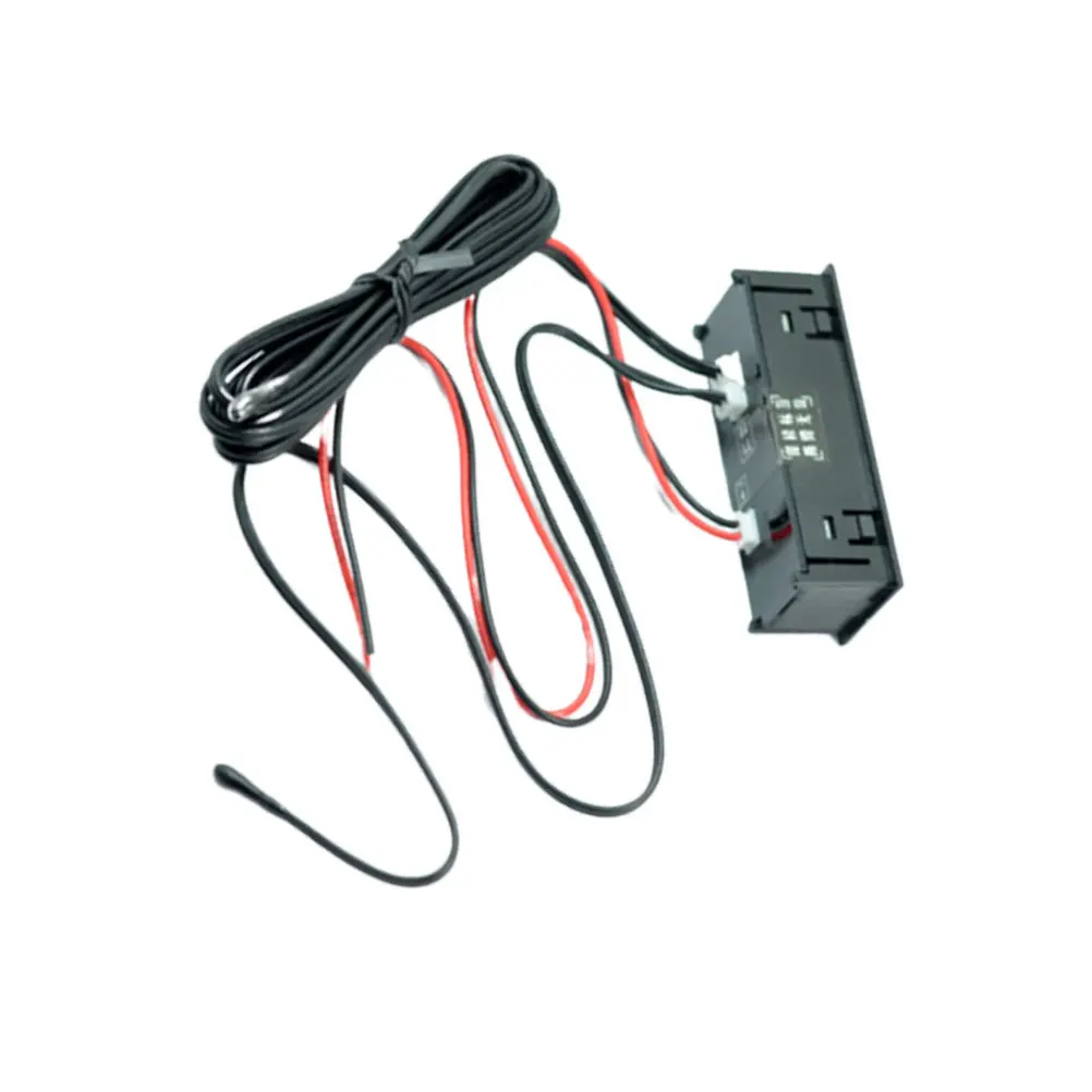 

Car Night Thermometer Dual Temperature Display Clock Ultra-Thin Sensor For Vehicle Refrigerator Outdoor Fish Tank