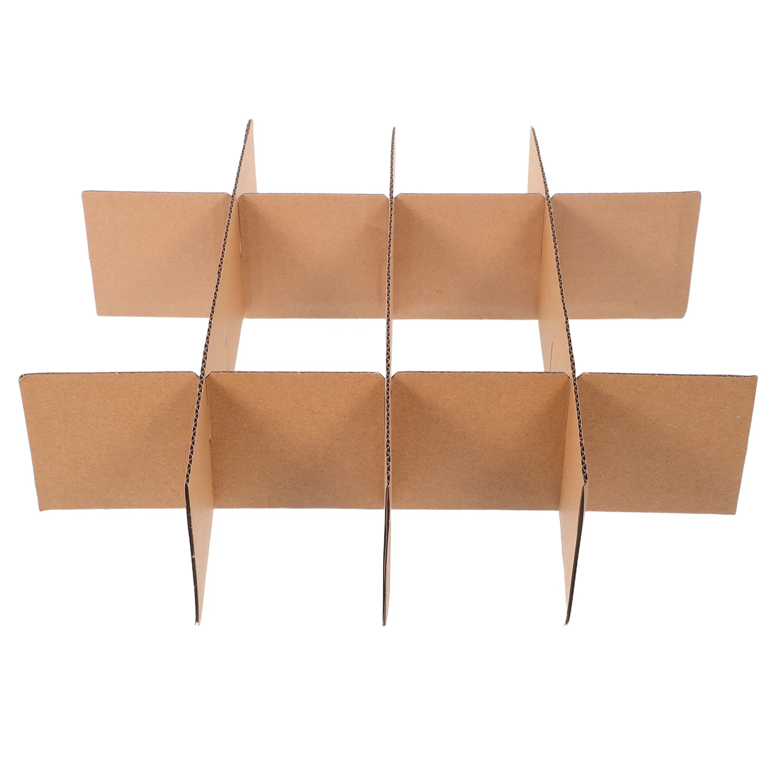 5 Pcs Bin Dividers Glass for Moving Boxes Cardboard Book Brown Shipping Packing