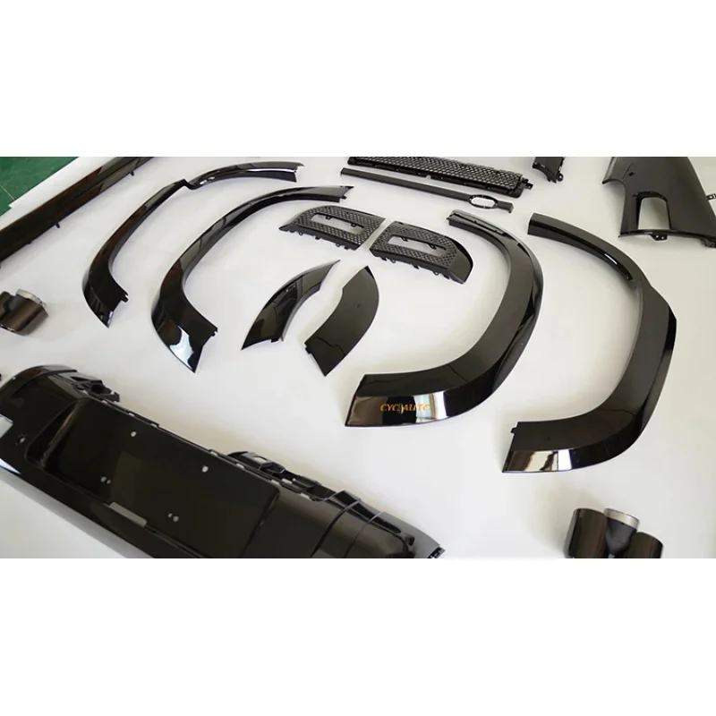 

Полный черный обвес для Range Rover Defender: аэродинамический комплект, боковые пороги, расширители колесных арок, 2013, 2015, 2017 гг.