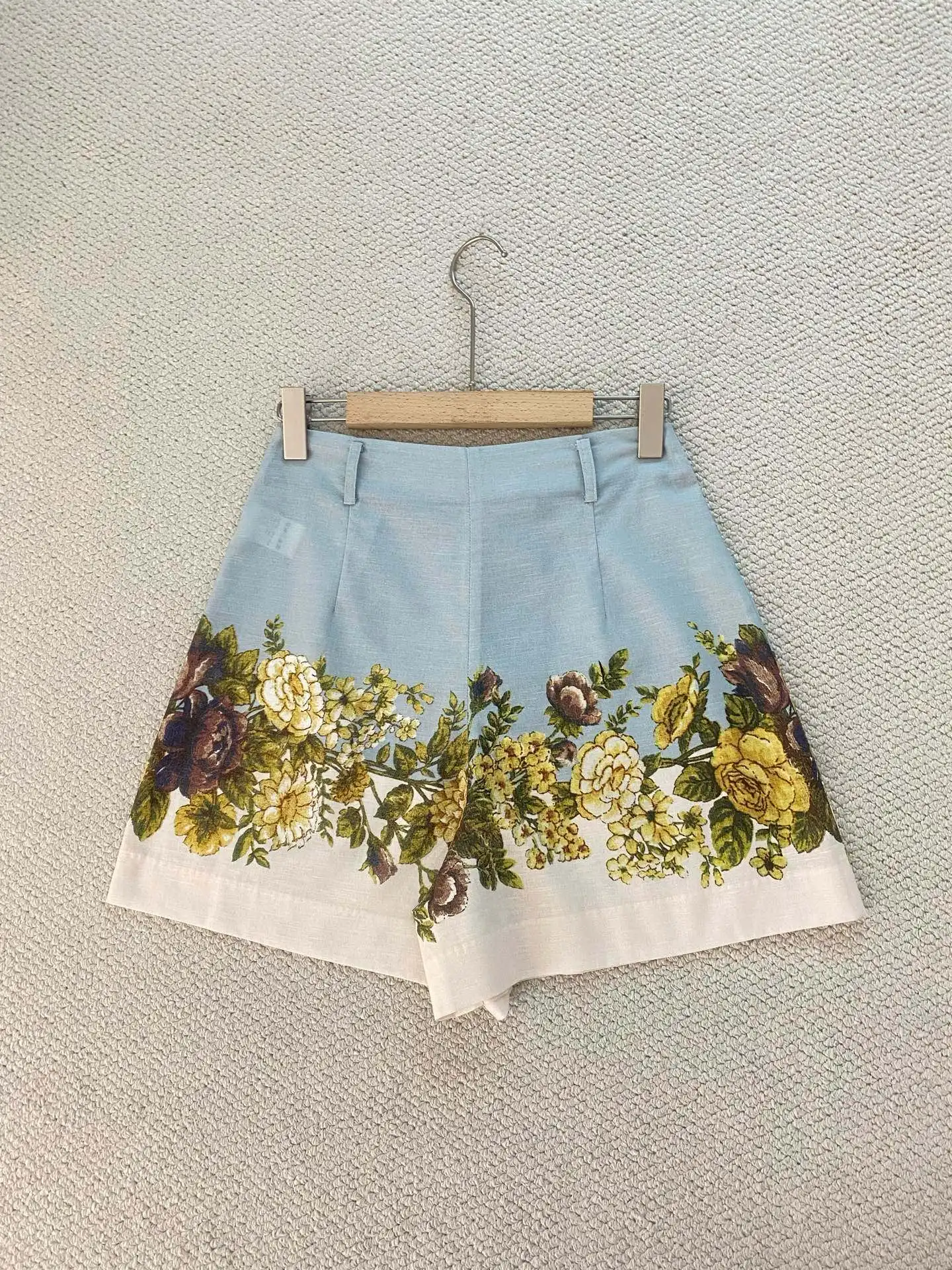 2026 Summer New Cotton and Hemp Printed Shorts