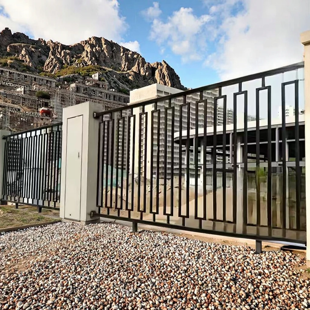 Customization European Style Modern Galvanized Steel Courtyard Gate Metal Villa Exterior Wall Anti-theft Gate with 3D Modeling