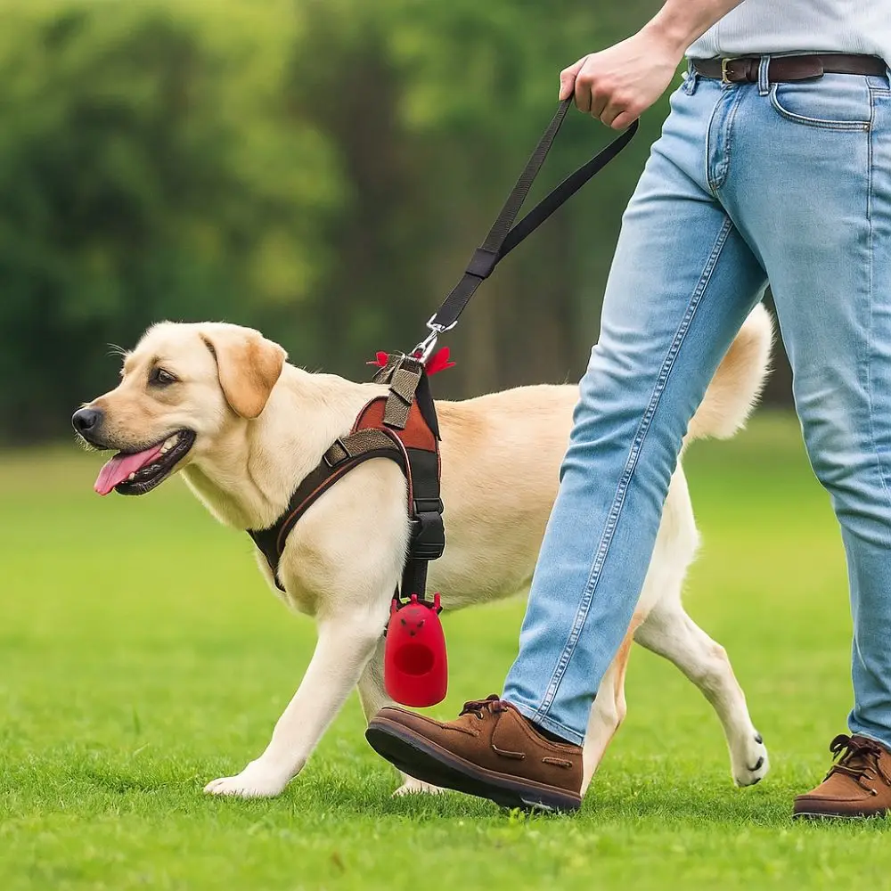 

Silicone Dog Waste Bag Dispenser Cartoon Hangingable Puppy Poop Bag Carrier Christmas Reindeer Pet Waste Bags Holder Travel