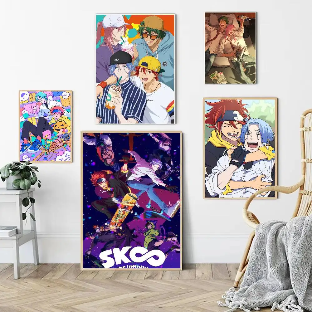 Anime SK8 The Infinity Cartoon Anime Poster Watercolor Art Kids Room Decoration Wall Hanging Painting Kids Gift