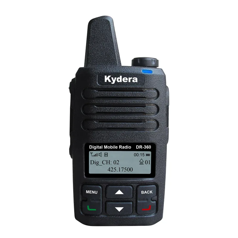 Kydera Smart DR-360 2W 4000 Channels 200hours Records Transmitter DMR Handy Mini Walkie Talkie Radio