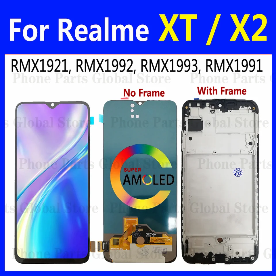 Pantalla LCD De 6.4 Pulgadas Para Realme X2 (RMX1992/1993/1991), Repuesto Original Con Herramientas De Instalación, Sin Marco