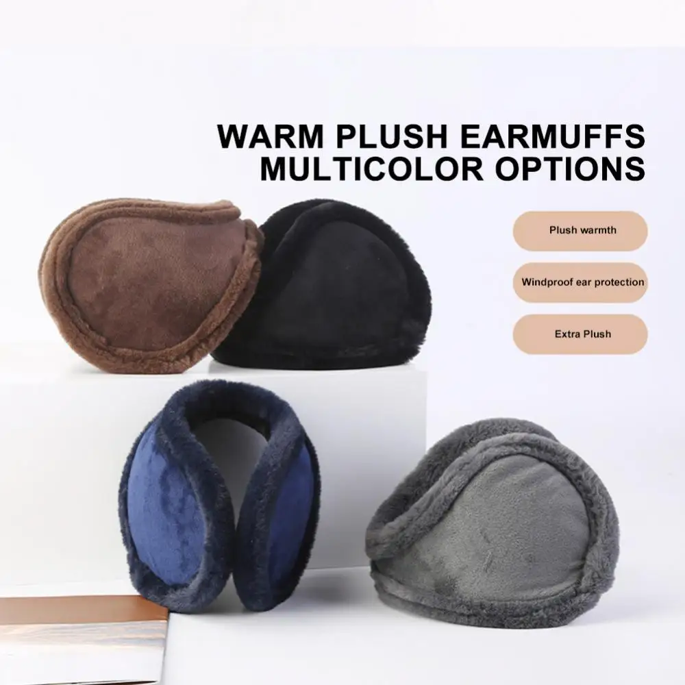 

2022 New Thicken Fur Earmuffs Orejeras Ear Muffs Thicken Plush Winter Warm Windproof Outdoor Cycling Warmer Soft Ear Muffs