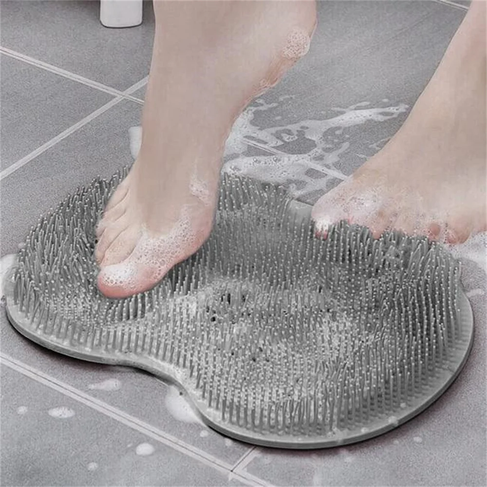 1 PC High-Quality Silicone Shower Foot Body Cleaning Bath Scrubber Silicone Back Bath Body Brush Soft Silicone Massage Brush