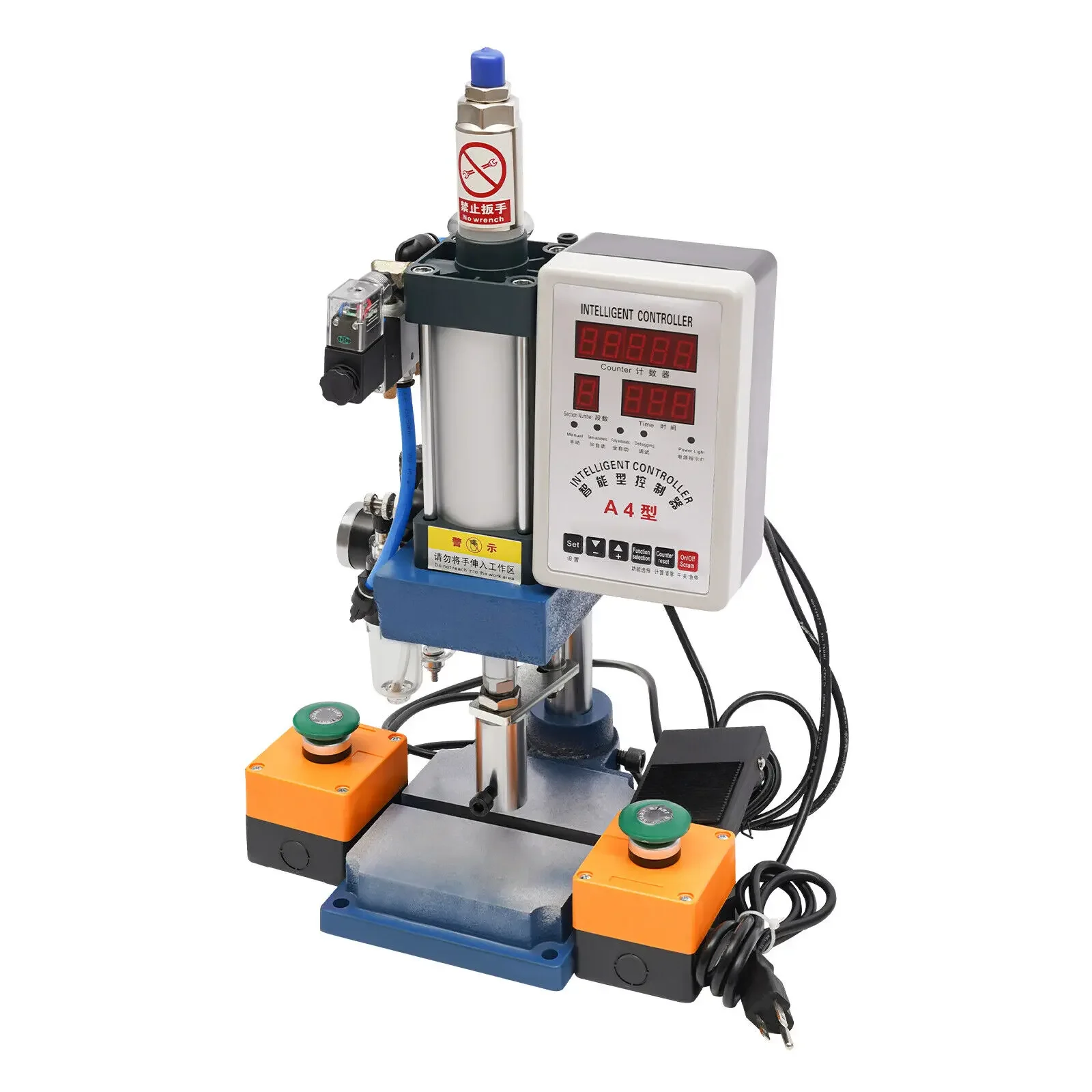 200 كجم/440 رطل 110 فولت معدات ضغط الهوائية قابلة للتعديل مع وحدة تحكم رقمية