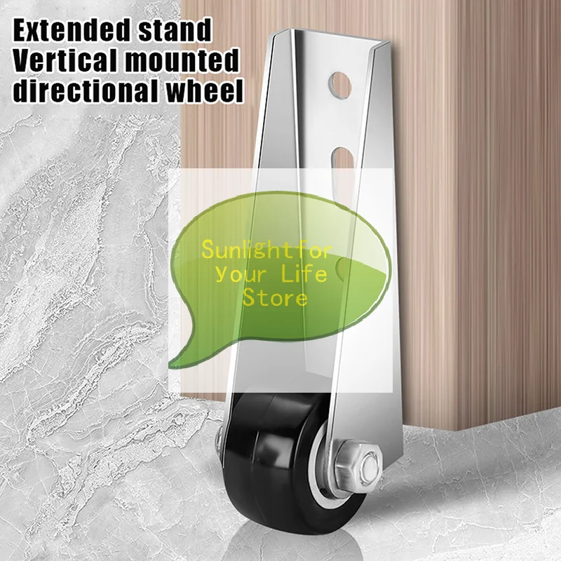 HOT!Stainless Steel Movable Door Roller with Side Mounting & Screws Silent Furniture Pulley