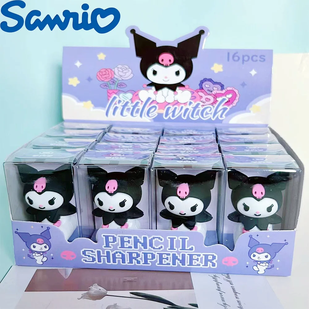 Sanrio Kuromi Pencil Sharpener Cutter Single Hole Plastic Sharpener Sharpening