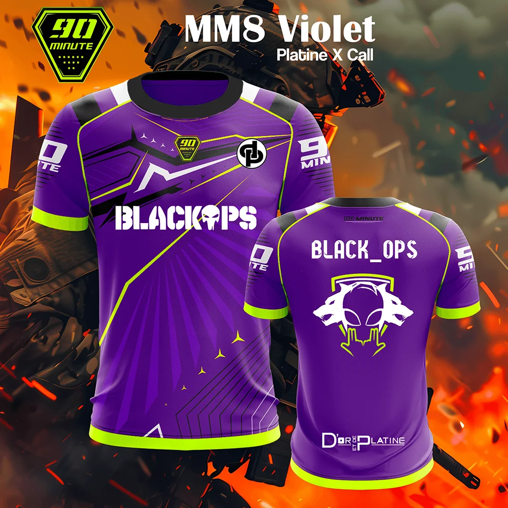 

“2025 Unisex 90MINUTE Jersey! High-Viz Neon Gradient + Bold ‘BLACKOPS’—Summer’s Must-Have for Dynamic Athletic Chic!”