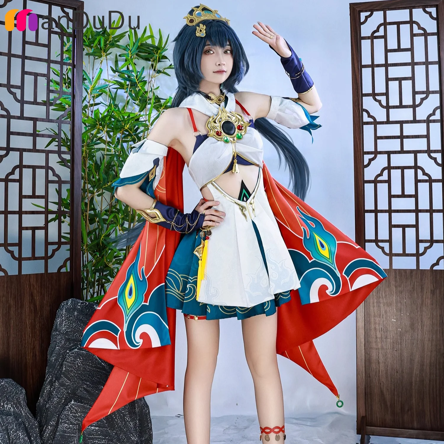 

Honkai Star Rail Yunli Косплей Костюм Ролевая Игра Comic Con Платье Хэллоуин Парики Анимационный Опора