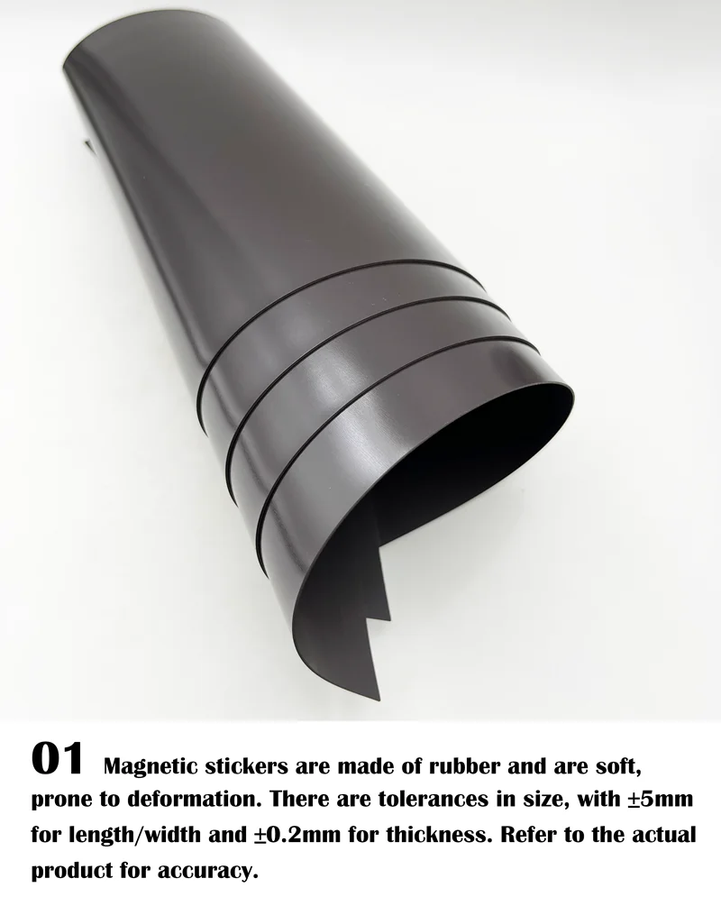 Dicke 1,5/1,0/0,5 mm A4 quadratische weiche Magnetfolie, magnetische Matte, Kühlschrank, Foto, Bild, Stanzform, Basteln, einseitige Magnete – Detail 1