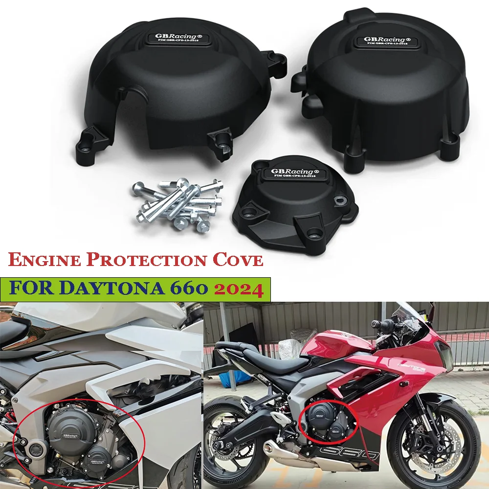 

2024 New Motorcycle Engine Protection Cove For Triumph Daytona 660 DAYTONA660 Left and right engine cover fall protection