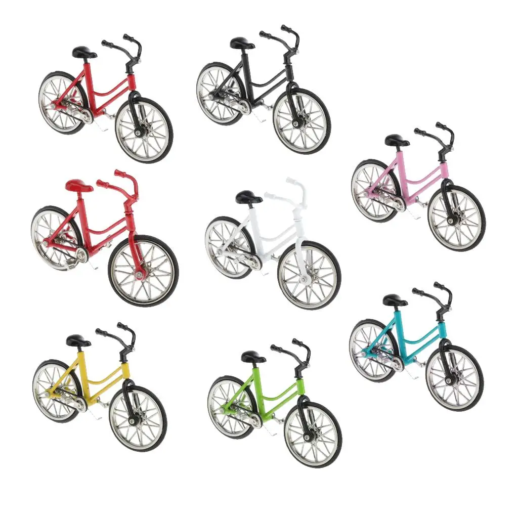 Replica Bike Model Alloy Diecast Bicycle Toy Handicraft Collectible Gift Desk Ornament for Shop Window