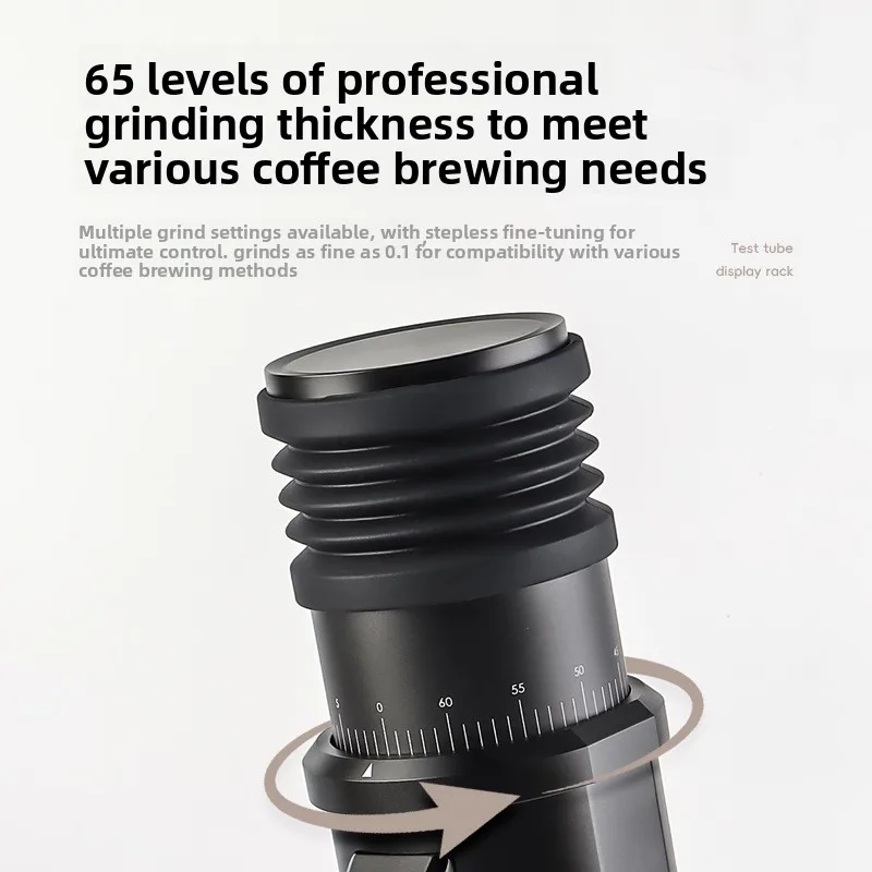 63mm Conical Burr Electric Coffee Grinder for Office Home Bar Restaurant Cafe Italian Espresso Bean Grinding