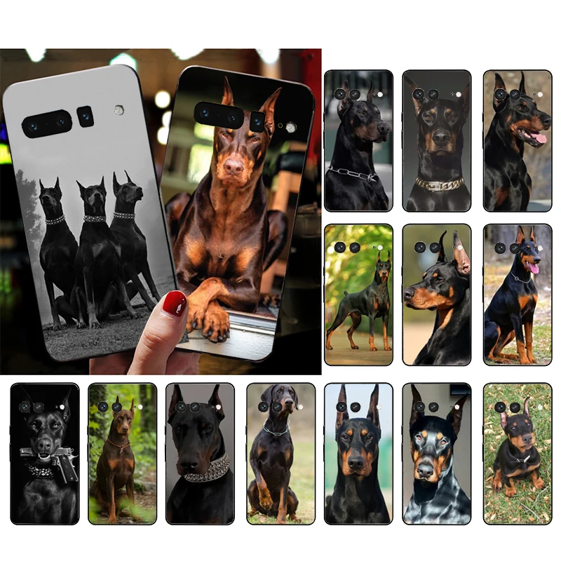 Doberman Dog Phone Case For Google Pixel 8 7 Pro 7a 6A 6 Pro Pixel 8A 5A 4A 3A Pixel 5 6 4 3 3A XL  Shell
