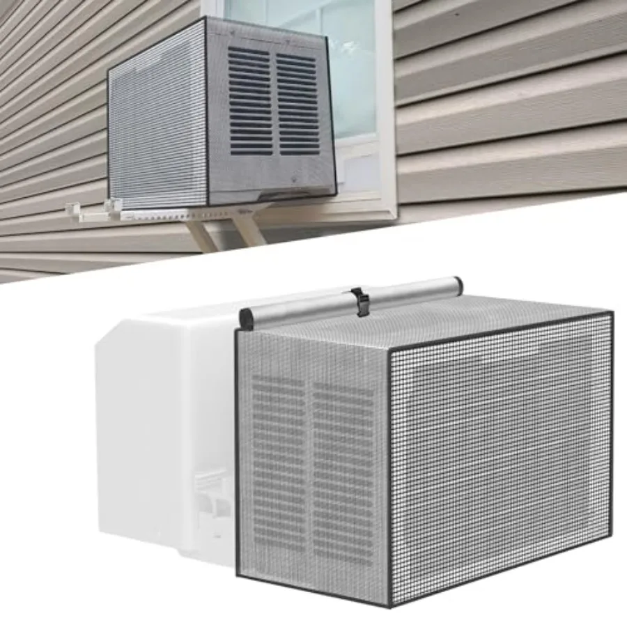

Air Conditioner Covers for Outside Window Units: Mesh Cover for Midea U Shaped AC 8000BTU 10000BTU 12000BTU, Waterproof Breatha