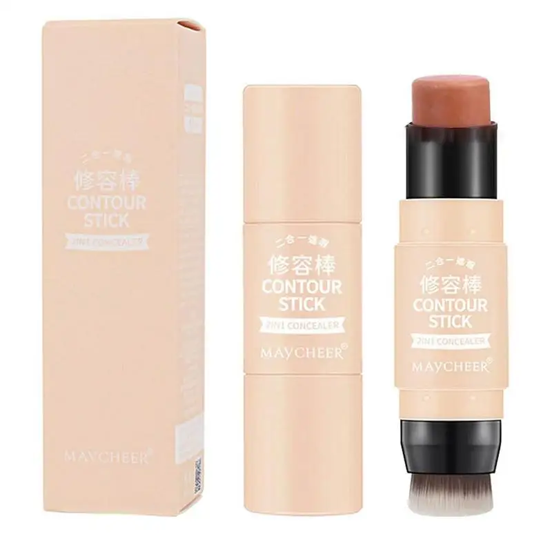 Contour Stick Make-Up Waterdichte Dubbele Kop Contour Stick Langdurige Beginner Vriendelijke Make-Up Stick Voor Reizen Draagbaar