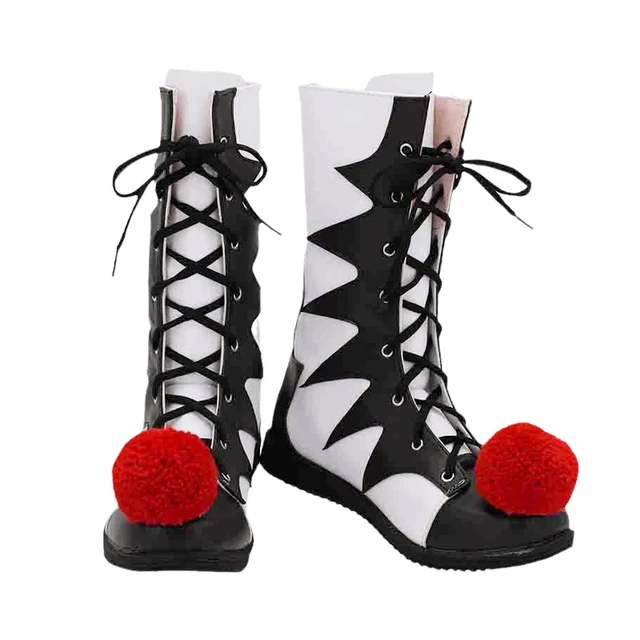Black Cosplay Shoes Boots Version Pennywise Horrible Clown Stephen King Custom Halloween Accessorie Customized AliExpress 200000532