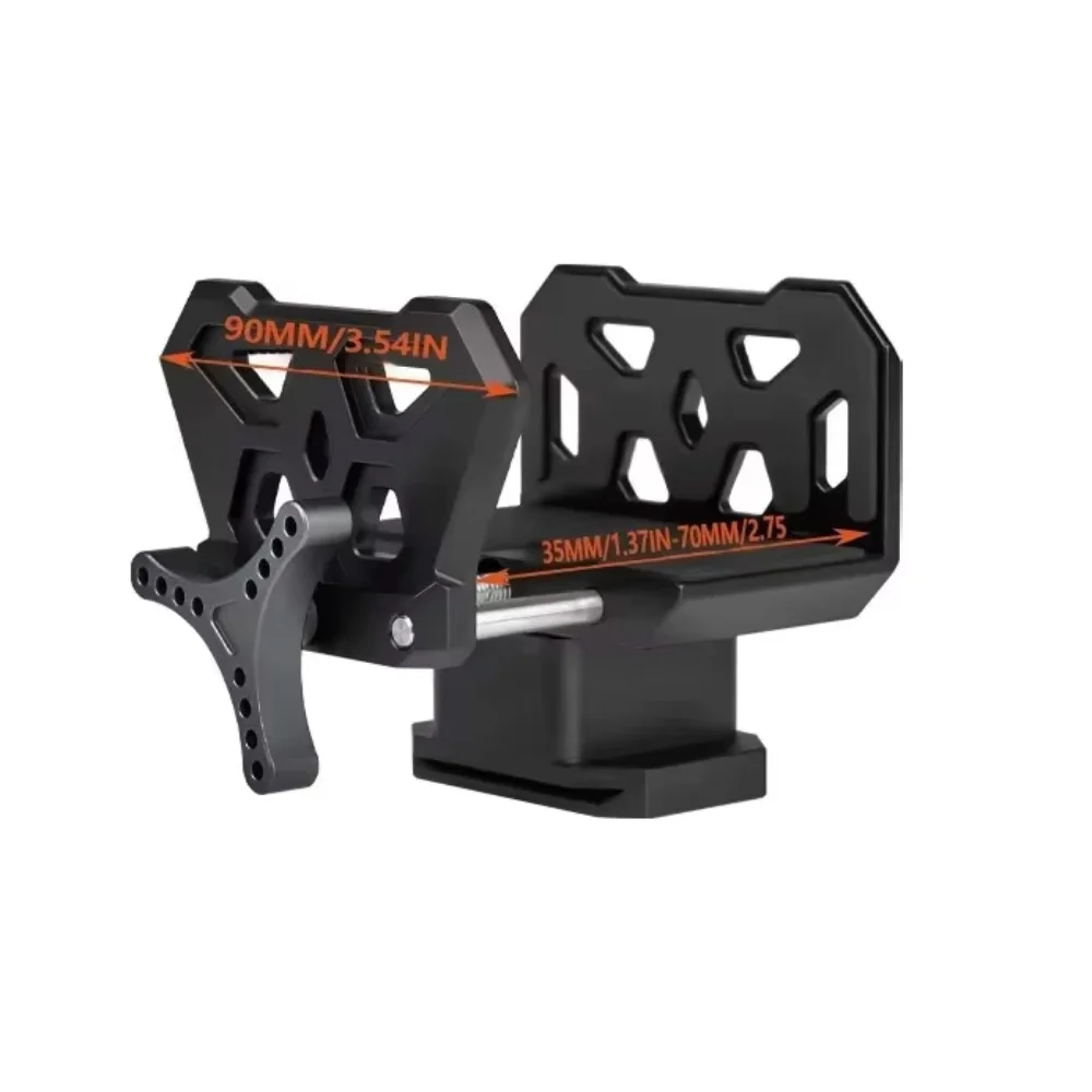 Fwoyonze Hunting Shooting Saddle Mount Rifle Clamp Shooting Rest Saddle Tripod Stick Head Clamp With 3/8