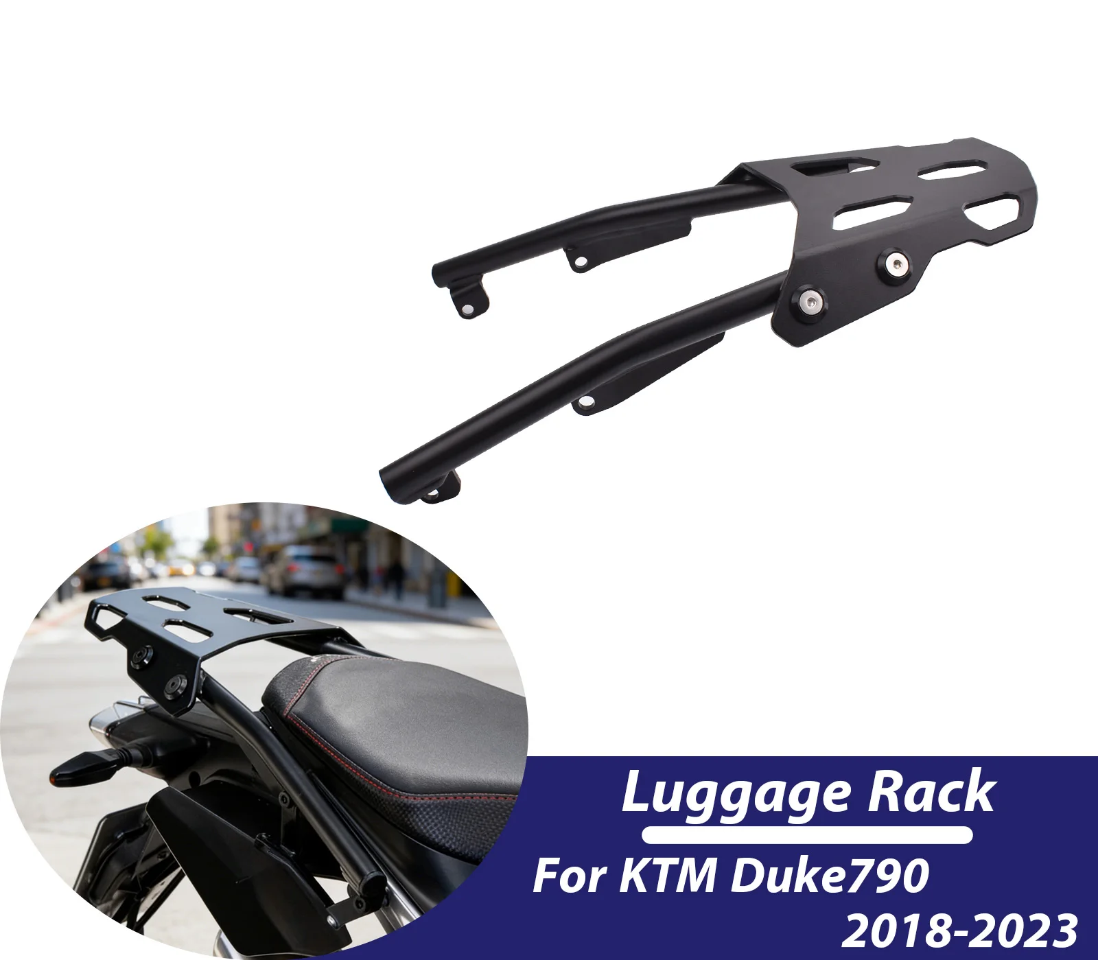 

For KTM Duke 790 Rear Luggage Rack Motorcycle Tail Suitcase Carrier Support Shelf For Duke 790 2018 2019 2020 Accessories