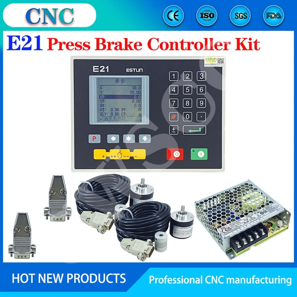 

Estun E21 bending control system Bending machine controller Two encoders DC switching power supply offline operation