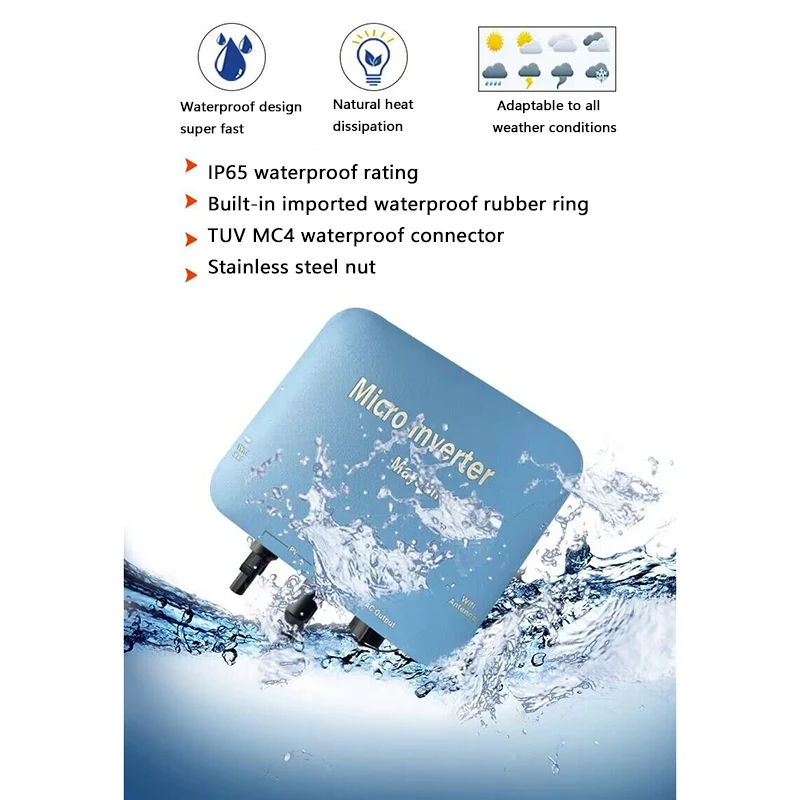 On Grid Tie Inverter For 220V 110V AC Micro Solar Panel Smart Inverter Pure Sine Wave Home Inverter 36V