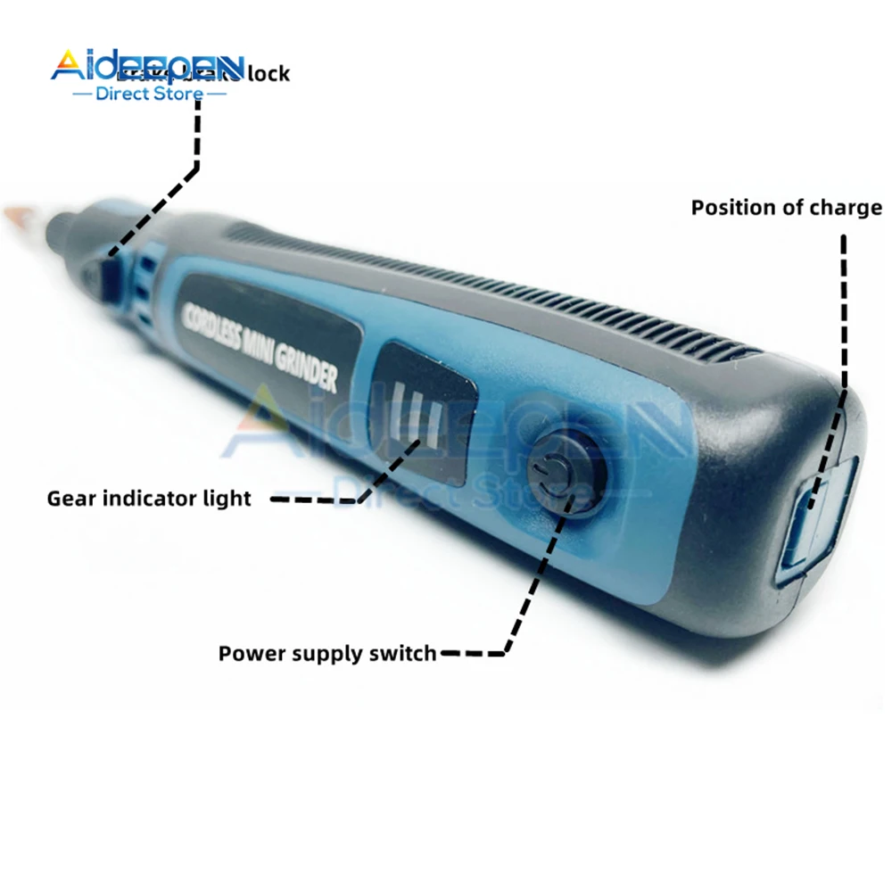 Mini Taladro Inalámbrico con Usb, herramienta rotativa de 15000rpm, 3,6 V, 56in1, pluma de grabado, eléctrico, con accesorios, juego de bricolaje