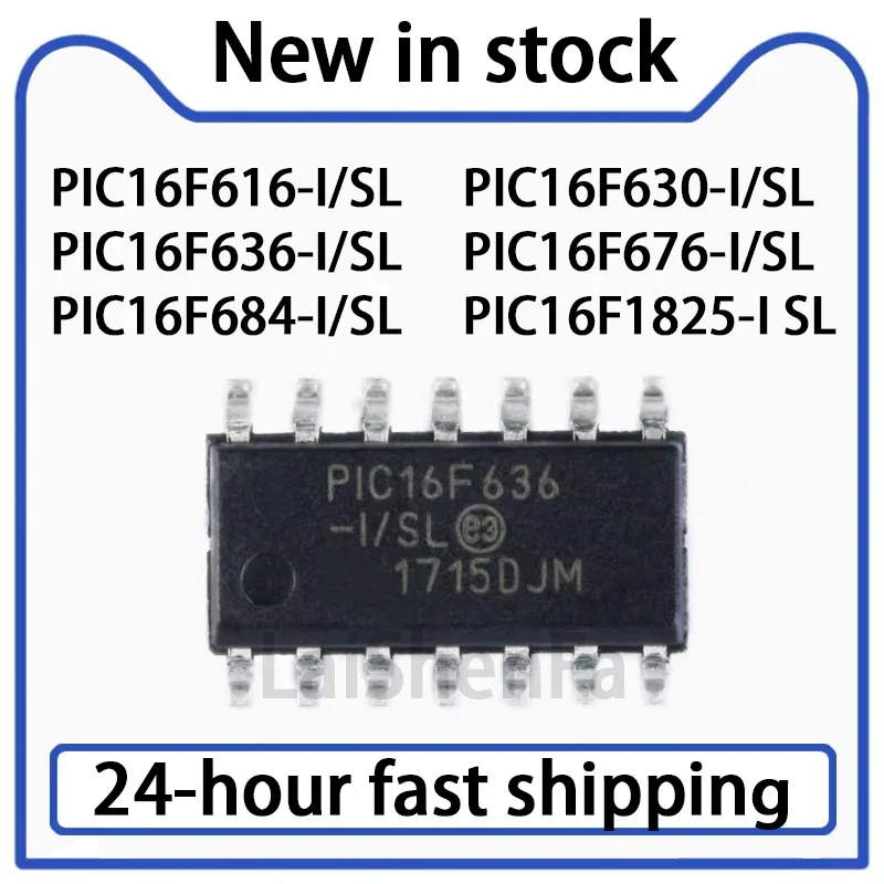 5PCS PIC16F616-I/SL PIC16F630 636 676 684 1825-I/SL Stock in Stock