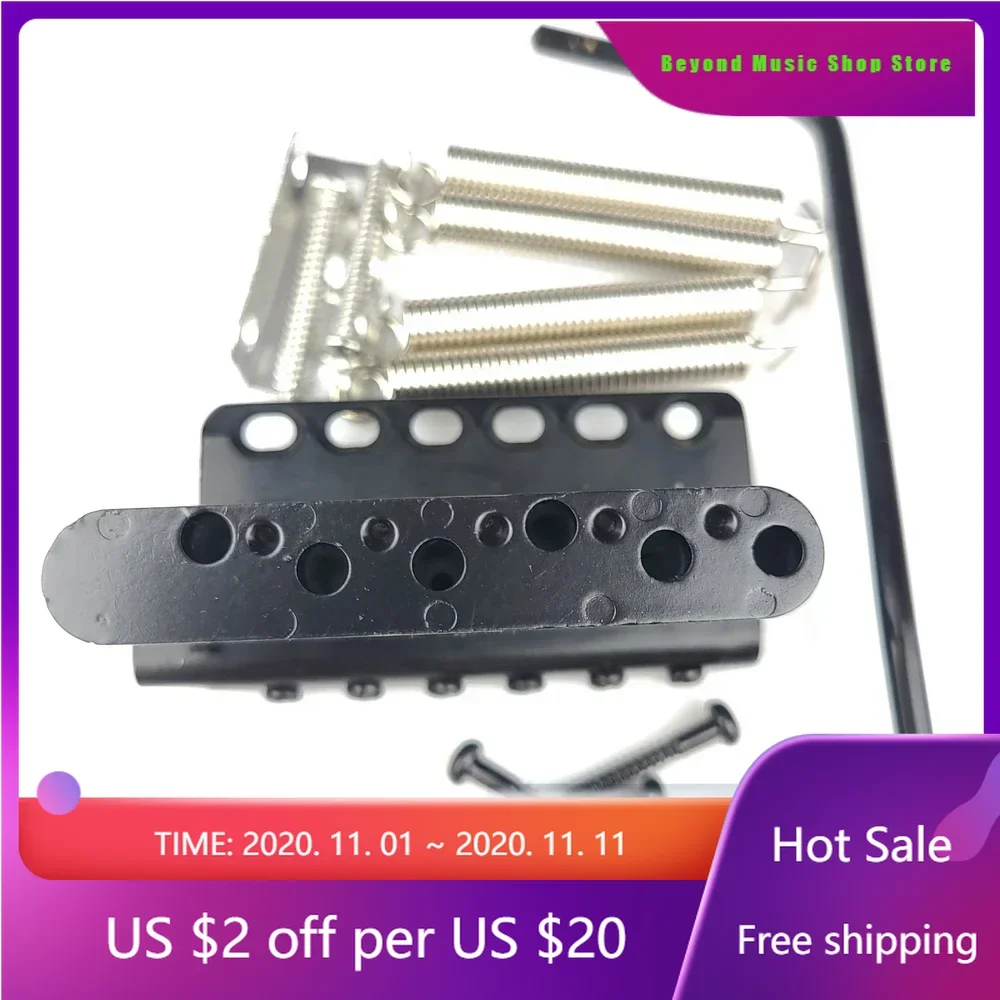 

Beyond Music Shop Store--Wilkinson ST electric guitar Tremolo System Bridge + Bent Steel Saddles WV6 Black
