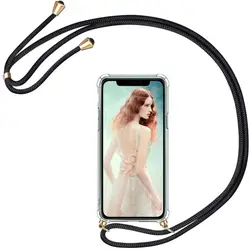 Clear Case For Huawei Honor X8B X6B X7B X9B X6A X7A X8A X9A 200 Lite Magic 6 5 Crossbody Lanyard Necklace Shoulder Strap Cover