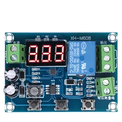 XH-M608 Battery Charge Discharge Module DC 6-40V Integrated Voltmeter Undervoltage Overvoltage Protection Timing Discharge Board