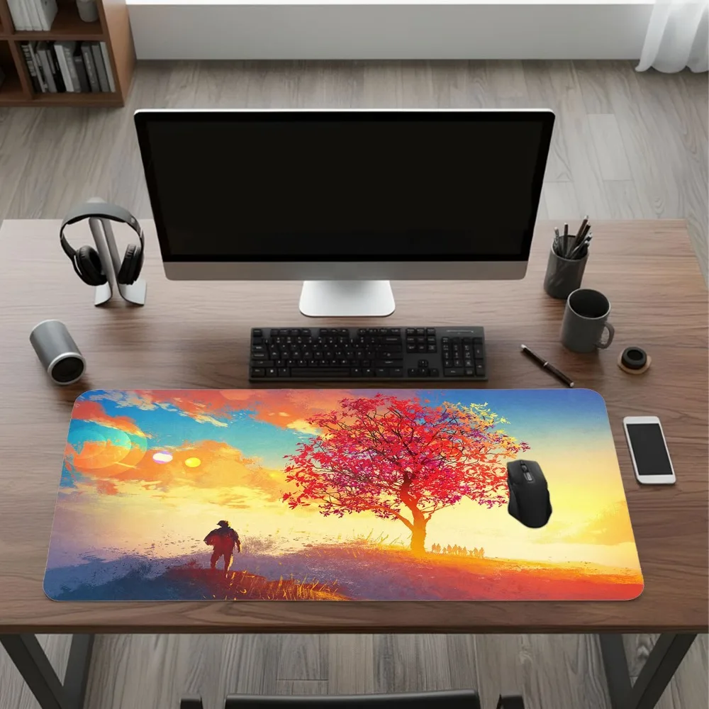 Suitable for computers, workstations and office decoration mouse pad grande umamusume teclado mecânico mousepad gamer