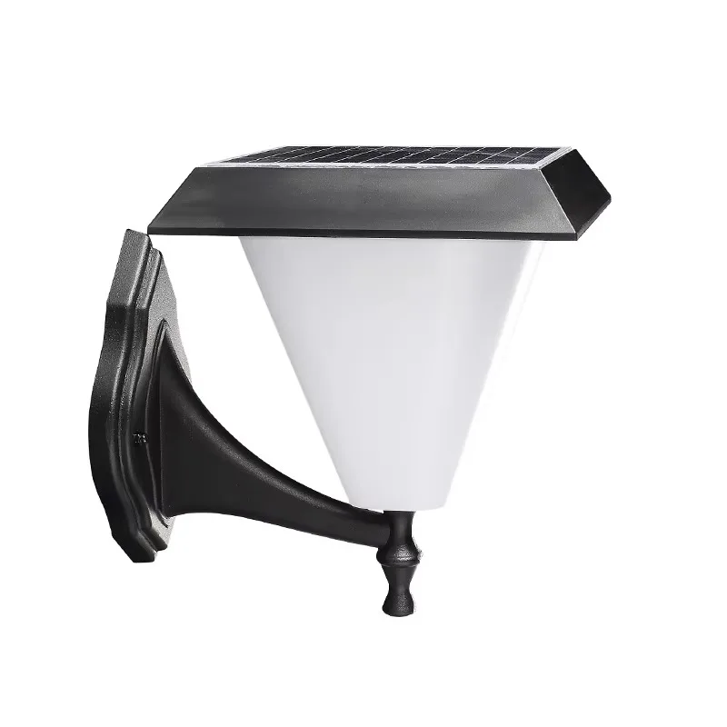 【2026】Outdoor Wall Lamp With LED Light Source Solar Power Supply PC Body And Aluminum Base Polycarbonate Diffuser - view 5