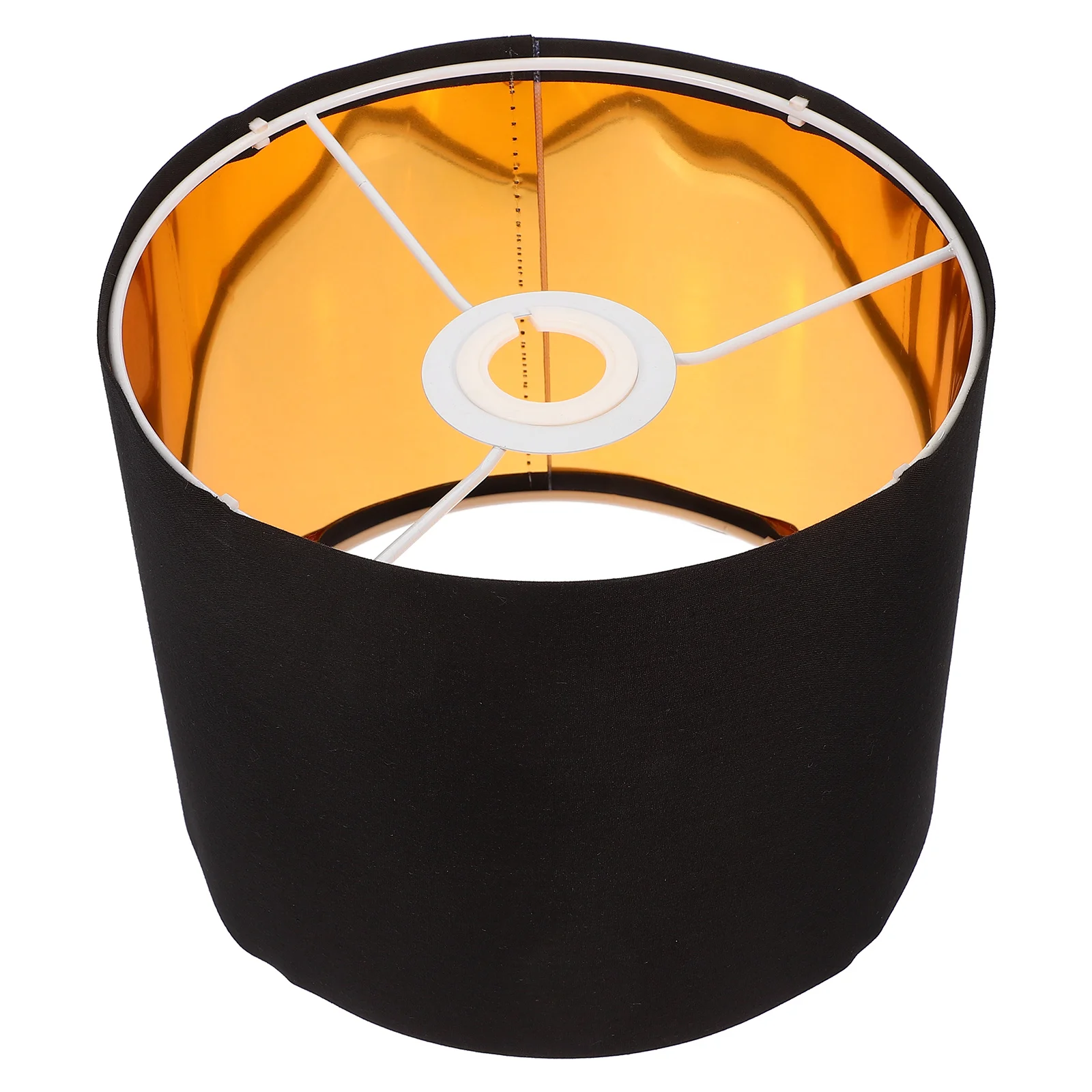 

Linen Lampshade Decorative Fabric Light Cover Pendant Ceiling Bedroom Study Easy Install Removable Universal Small Drum Metal