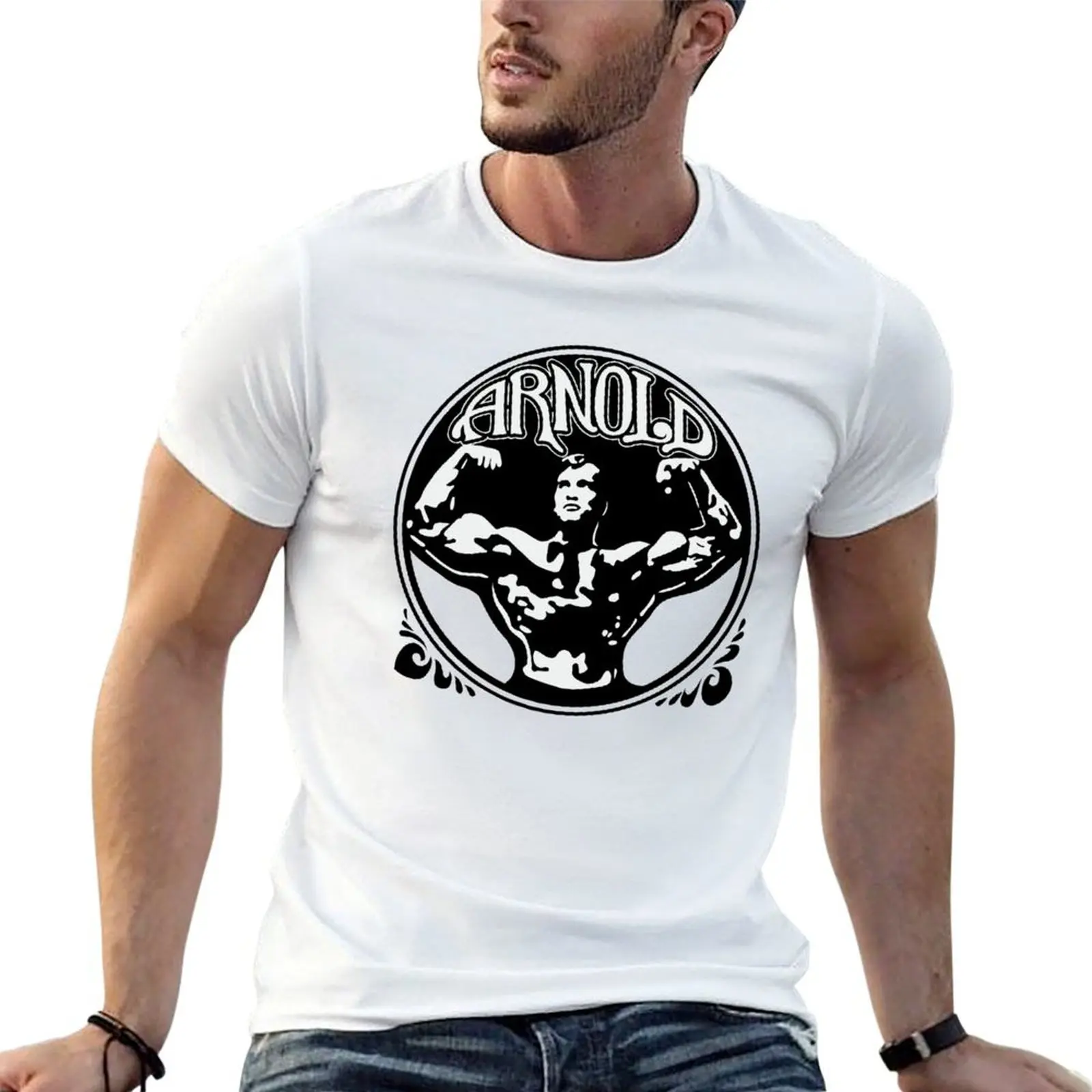 

70sArnold Black T-Shirt t shirts with prints cotton t shirt man T-Shirt