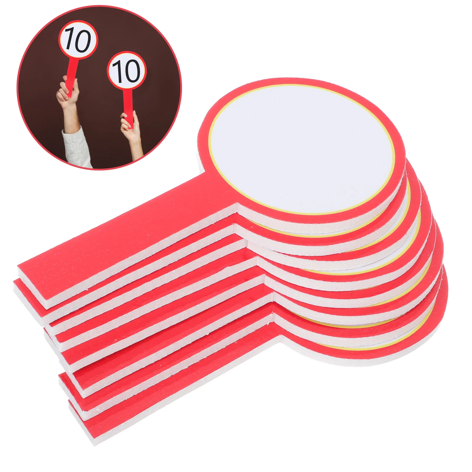 8 stuks dubbelzijdig scorebord leeg beschrijfbaar scorebord handheld scorebord veilingen whiteboard handheld wit bord