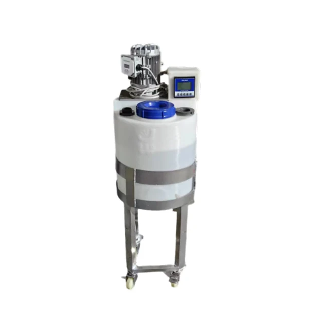 

500 liter container cone type plastic water tank dosing tank with metal stand bottom valve