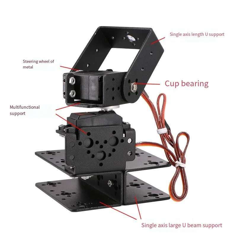 Plataforma base giratória do braço do robô rotativo, Servo digital para Raspberry Pi MG996, brinquedos programáveis, Arduino, DIY, 2 DOF, 20kg