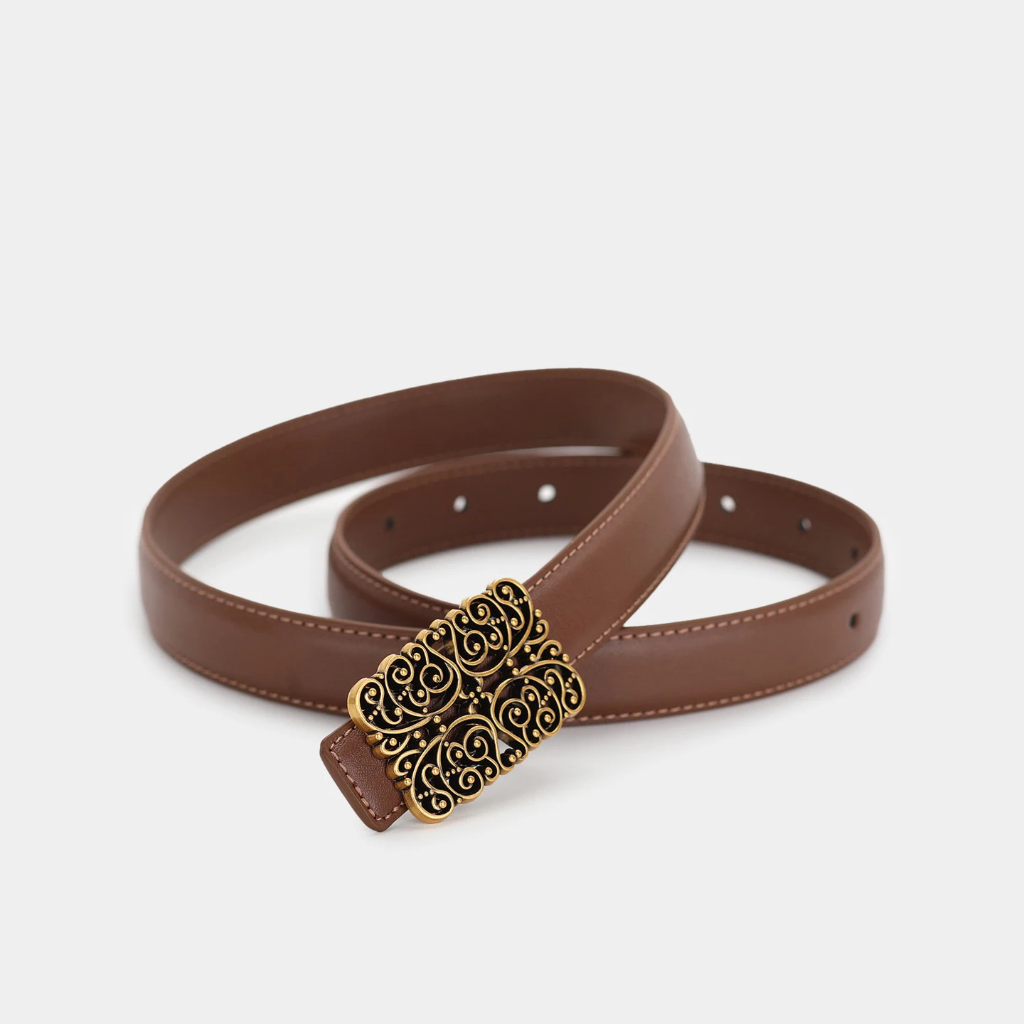 女性のファッショナブルなカジュアルレザーベルト薄型スタイル多用途スカートジーンズカジュアルウェア夏新着滑らかな表面