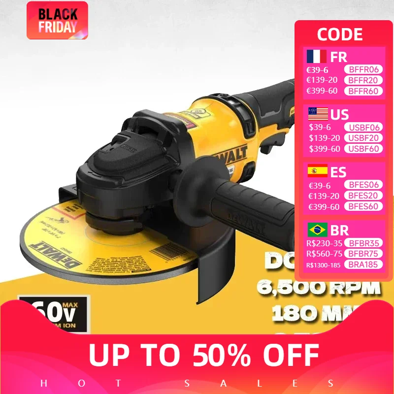 DEWALT DCG440 Cordless Grinder  60V Brushless Cordless  Angle Grinder High Torque Multi functional Cutting Power Tool DCG440N