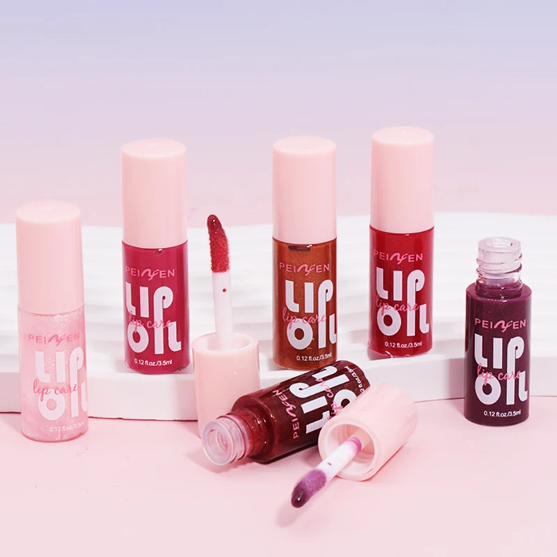 6 pz/set Gelatina idratante Olio per labbra Idratante a lunga durata Liscio scintillante Liquido idratante per labbra