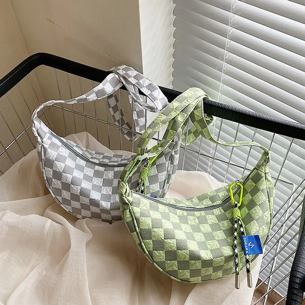 Ins Plaid Messenger spalla gnocco borsa Tote coreana donna borse di grande capacità borsa ascellare