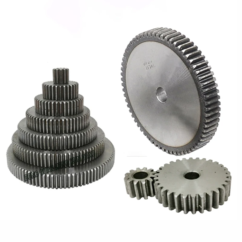 Pinion Gears Flat Gear 4M-10T/11T/12T/13T/14T/15T/16T-30Teeth SC45# Carbon Steel Cylindrical Gear High Frequency Quenching Teeth