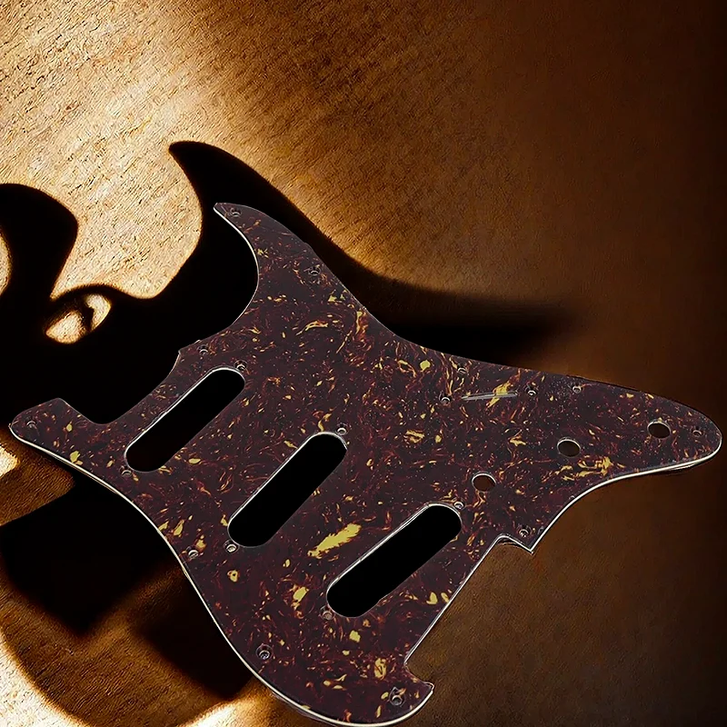 Tortoise Shell GuitarPickguard SSS 11-Hole Guard with Copper Foil for ST Electric Guitar Parts & Accessories