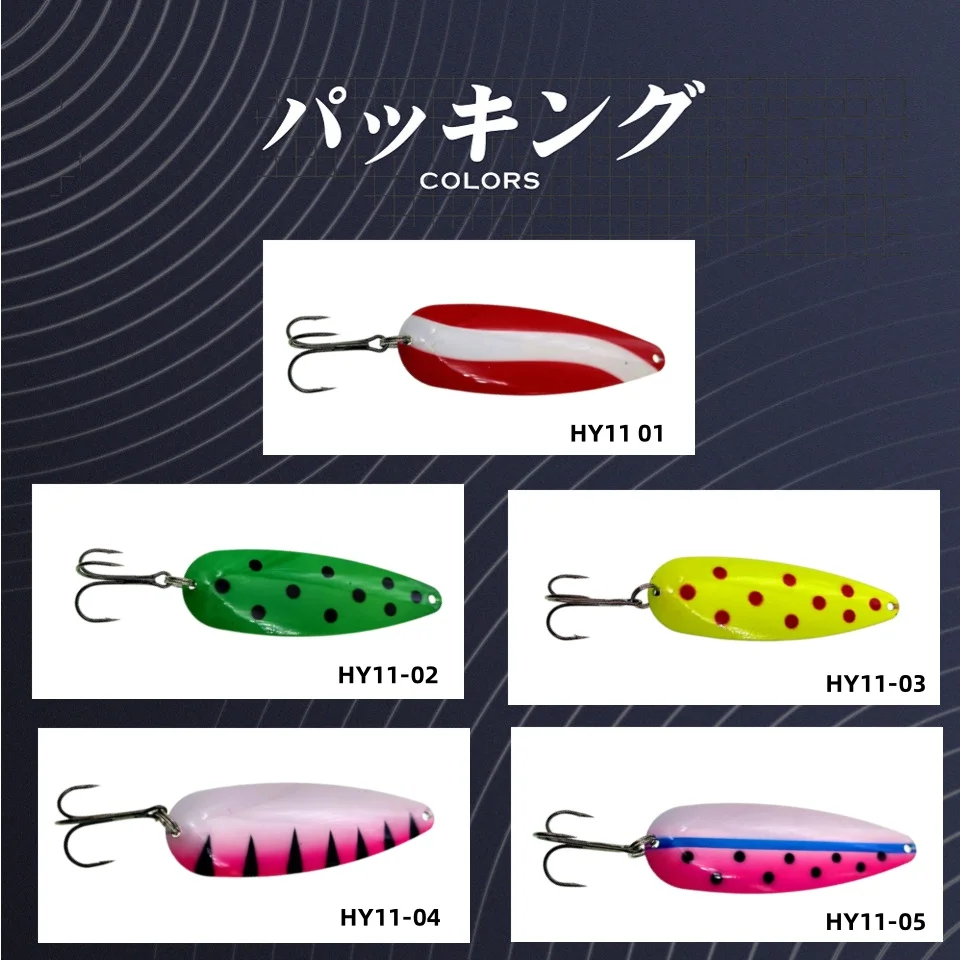 Cuchara de pesca MUKUN para trucha – Señuelo metálico giratorio - imagen 2